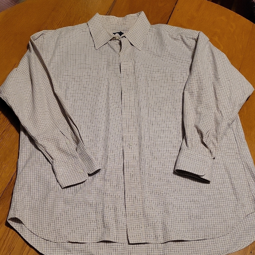 Burberry Beige Checkered Casual Shirt